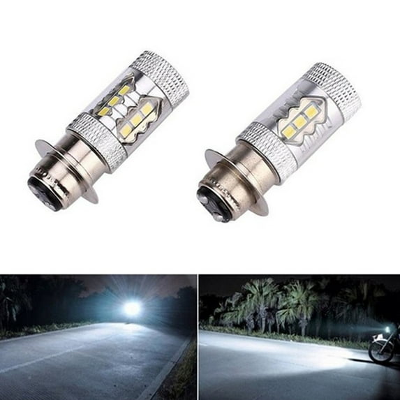 2pcs H6 LED Headlight Bulb Lamp 6000K for YFZ450R Rhino 700 Raptor YFM660