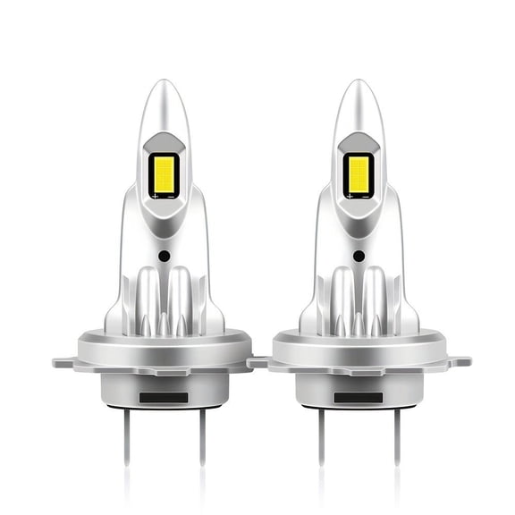 2pcs H7 LED Car Headlights - Super Bright 30, 000LM, 6000K White Light, Easy Install, Fits Most Vehicles
