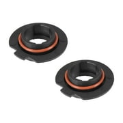 Unique Bargains 2pcs H7 LED Headlight Adapter Base Bulb Sockets Retainer Holder Universal for Car Auto Black