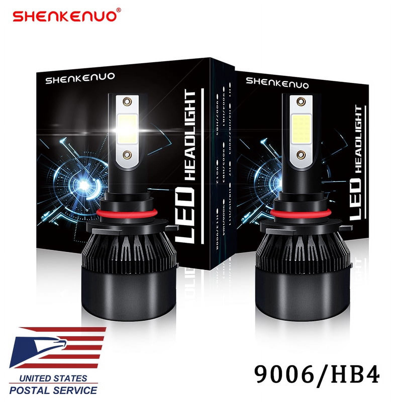2pcs HB4 LED Headlight Bulbs 9006 Low Beam For Chevy Honda Nissan Dodge GMC White 6000K 36W super Bright
