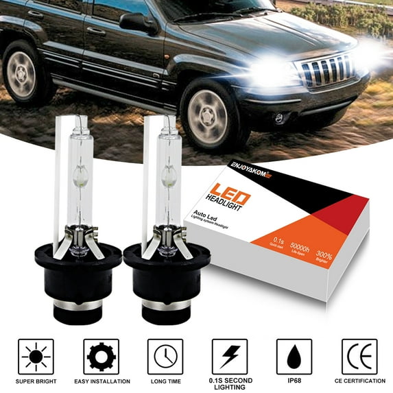 2pcs HID Headlight Bulbs Replace D2S Conversion Kit For Nissan Maxima 2002-2014