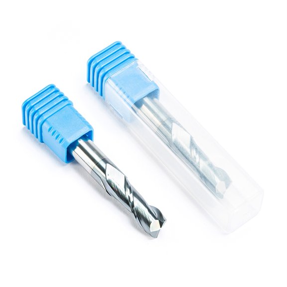 2pcs HRC55 2 Flute Milling Cutter Metal Aluminum Wood Copper Tool Alloy Carbide Tungsten Steel End Mill