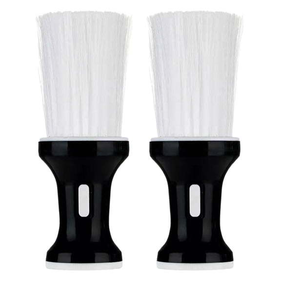 2pcs Hair Brush for Barber - Broken Hair Sweep Brush with Gentle Bristles Neck Duster Haircut Cleaning Tool for Barber Stylist or Home Use