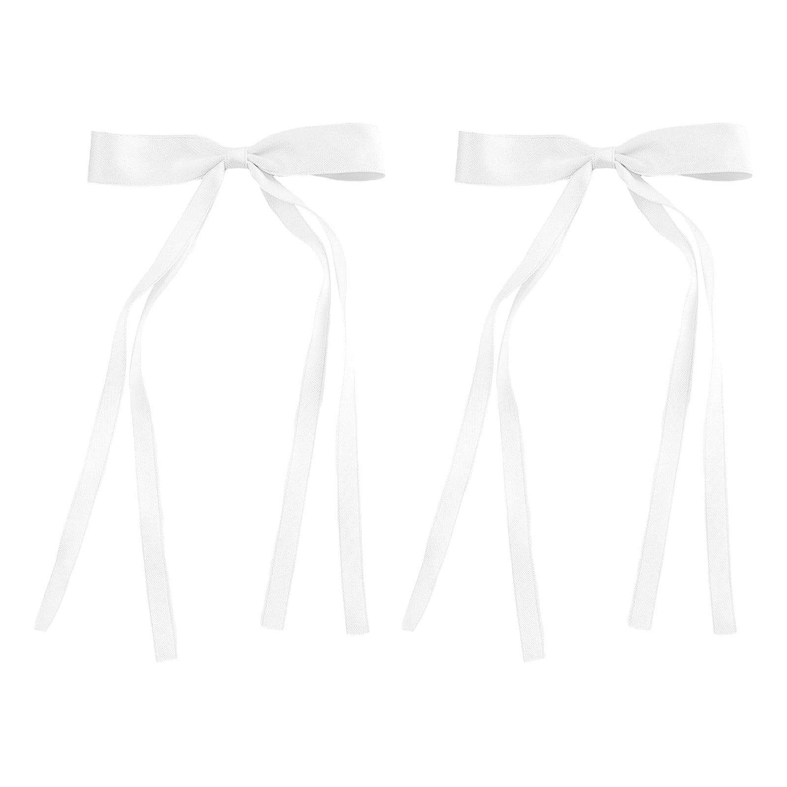 2pcs Hair Clips For Women Tassel Ribbon Bowknot Hair Clips With Long