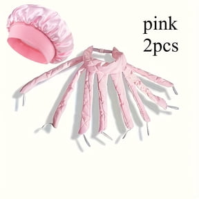 2pcs Hair Curler Headband for Long Hair, Satin Heatless Curling Rod with Adjustable Strap Overnight No Heat Curling Roller for Women and Waves and Curls, Extra Large Satin