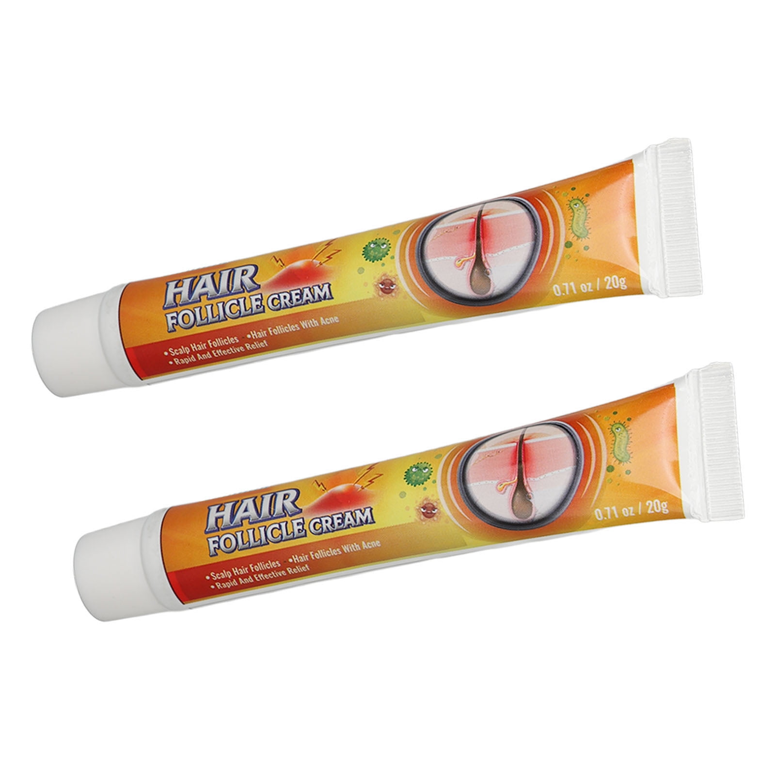 2pcs Hair Follicle Repair Cream Keratosis Pilaris Moisturizing Cream Soft Relieving Bump Eraser