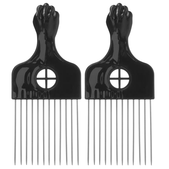 2pcs Hair Pick Afro Pick Styling Hair Lift Combs for Long Thick Curly Hair