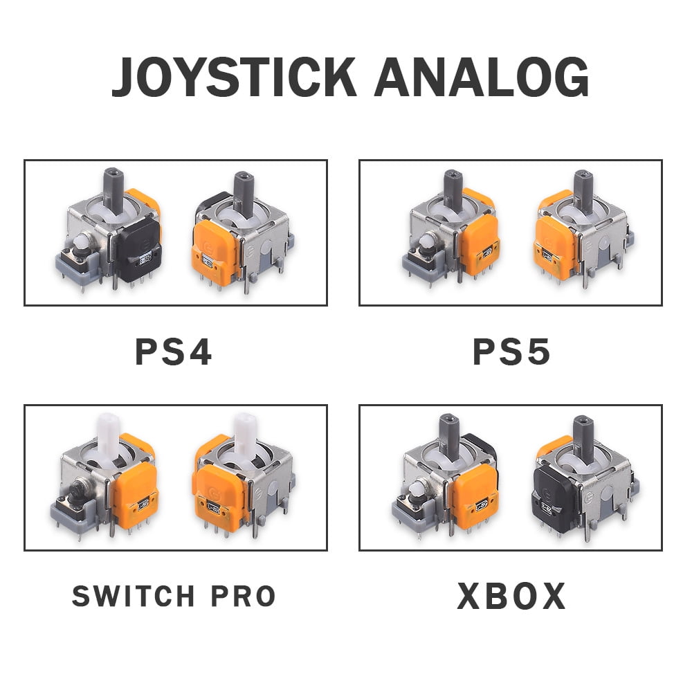 2pcs HallEffect Joysticks Replacement Compatible For Dualsense Ps5 Controller 3d Analog Sensor