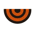 thumbnail image 1 of 2pcs Halloween Bunting Flag 3 Stripe Half Fan Flag Bunting Banner Trick or Treat Halloween Party Decoration Outside Porch Garden Outdoor Yard Indoor Home, 1 of 5
