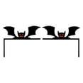 thumbnail image 1 of 2pcs Halloween Door Frame Decoration Set, Glitter Gothic Happy Halloween Wall Art Decor Halloween Corner Sign Bathroom Decor for Indoor Outdoor Door Window, 1 of 4