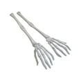 thumbnail image 1 of 2pcs Halloween Skeleton Hands Salad Tongs Spoon Halloween Skeleton Hand Skull Tong Kitchen Tableware for Home Table Decor, 1 of 5