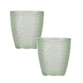 thumbnail image 1 of 2pcs Hammered 8-Ounce Tumbler Acrylic Glasses Multi-Color Cups Reusable Glassware For Kitchen Picnic Party Juice ,2,2,Green, 1 of 8