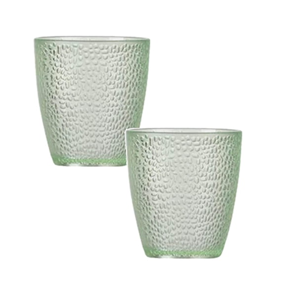2pcs Hammered 8-Ounce Tumbler Acrylic Glasses Multi-Color Cups Reusable Glassware For Kitchen Picnic Party Juice ,2,2,Green