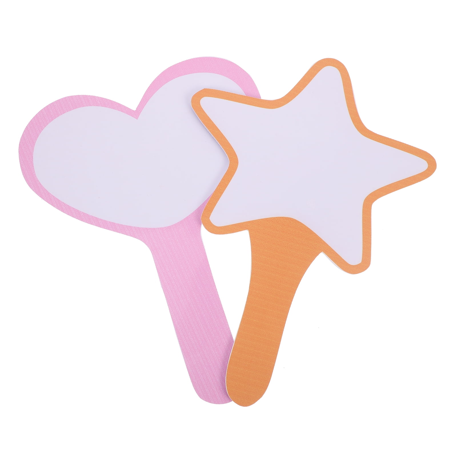 2pcs Handheld Dry Erase Paddles Erasable Answer Game Boards Dry Erase