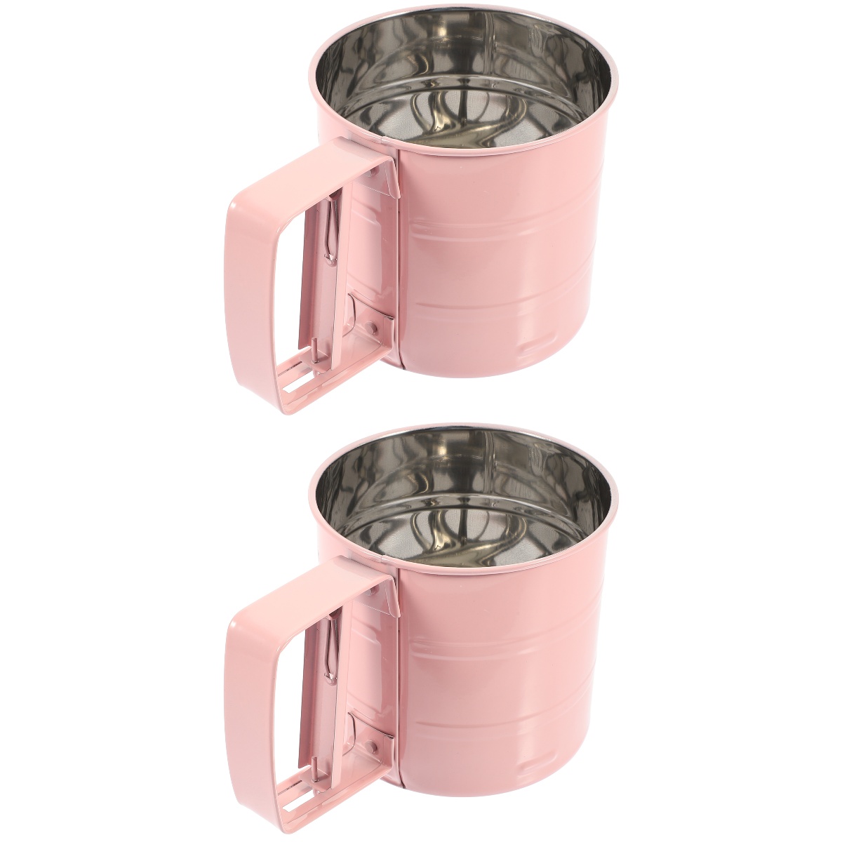 2pcs Handheld Flour Sifter Flour Sifter Sieve Flour Sifter Cup with