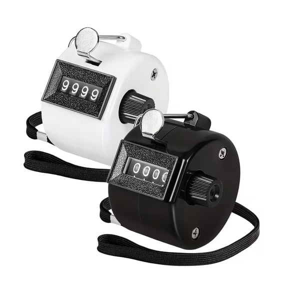 2pcs Handheld Scale Counter with 4-Digit Display for Coaches, Fishing, Golf, and School Activities
