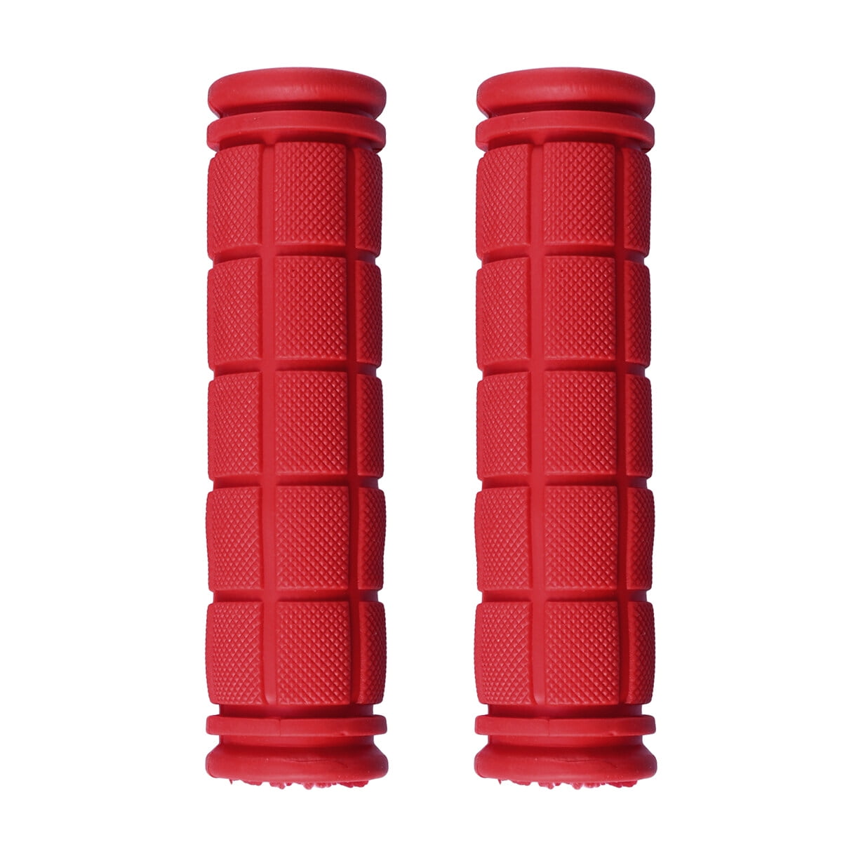2pcs Handlebar Grips Mountain Bike Rubber NonSlip Handlebar Grip (Red
