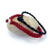 2pcs Handmade Red and Black String Feng Shui Bracelet Anklet   Wealth Goodluck Prosperity Protection Women Men Kids