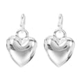 thumbnail image 1 of 2pcs Heart Charm, 8mm Mini Silver Heart Pendant Charm Bulk Silver DIY for Jewelry Making, Silver, 1 of 5