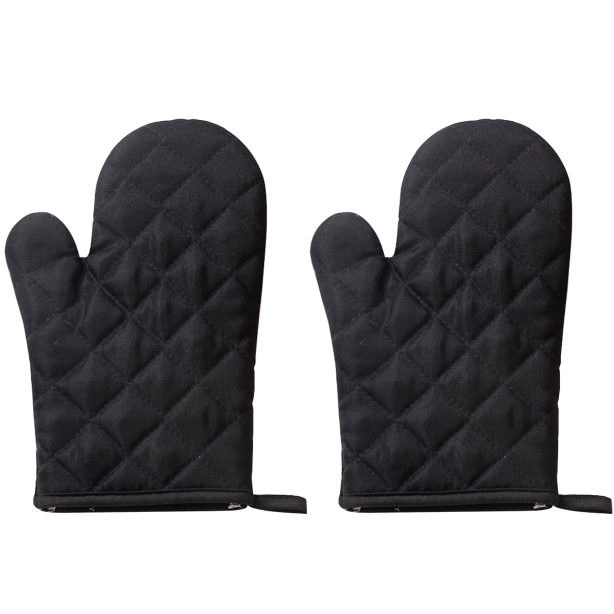 2pcs Heat Resistant Oven Mitts Set, Grip Potholders for Hot Pans and