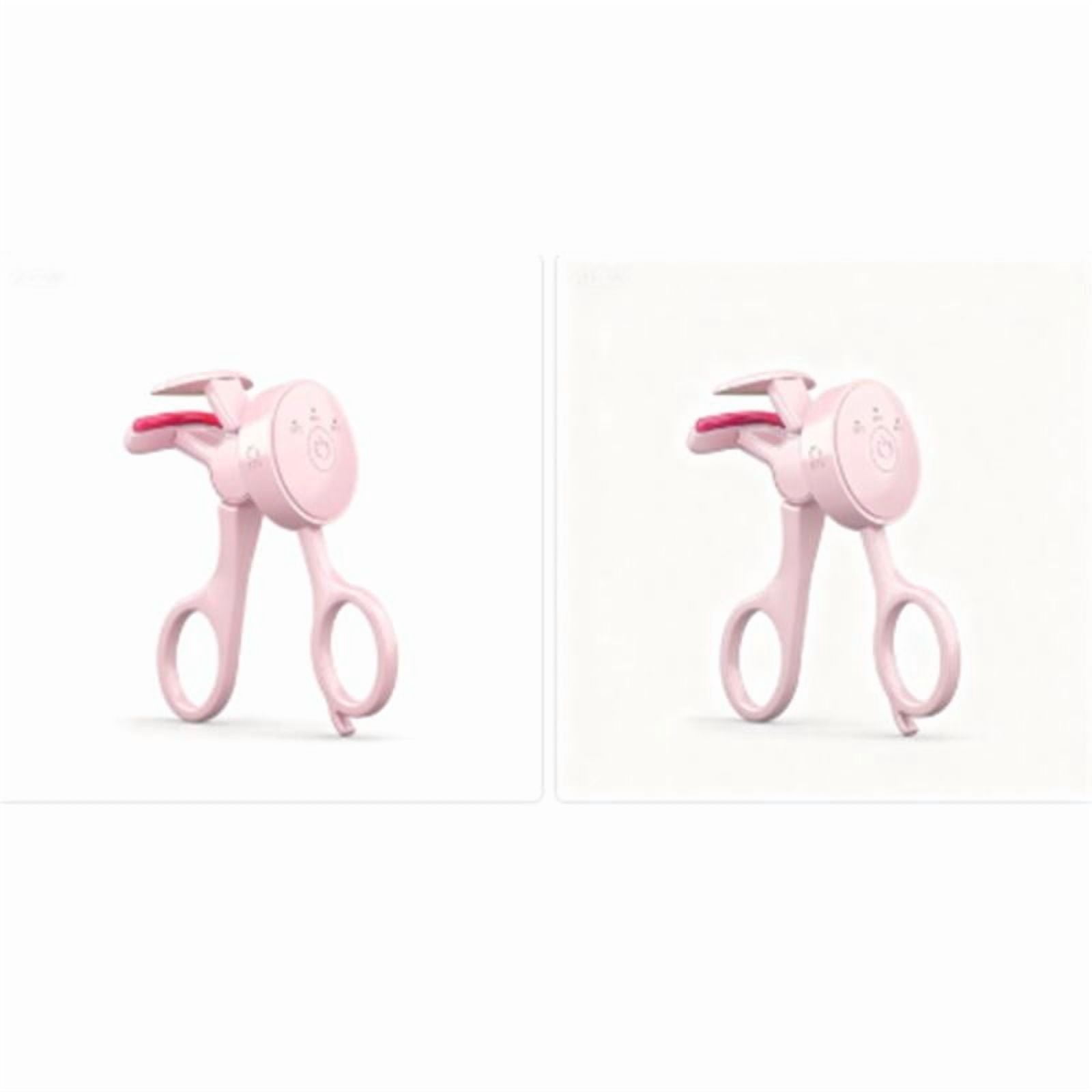 2pcs Heated Eyelash Curlers with 3 Heating Modes, Rechargeable Electric Eyelash Curler with Type-C, Anti-Burn Mini Lash Curler, Gift for Women Girls, Pink