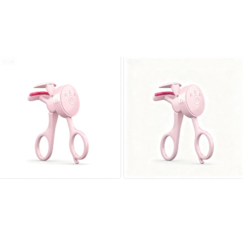 2pcs Heated Eyelash Curlers with 3 Heating Modes, Rechargeable Electric Eyelash Curler with Type-C, Anti-Burn Mini Lash Curler, Gift for Women Girls, Pink