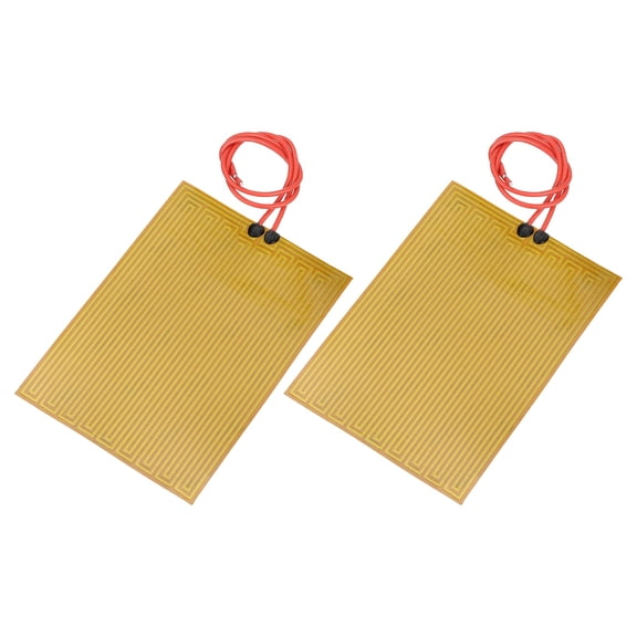 2pcs Heater Film Heating Plate 50W 24V Polyimide Adhesive Heat Pad 135mmx95mm