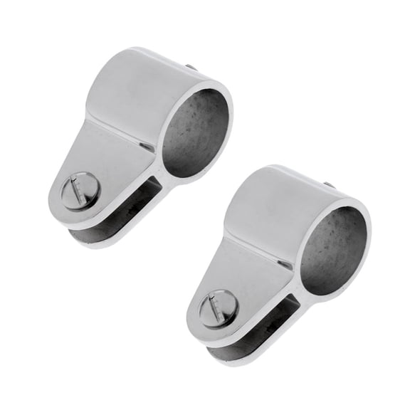 2pcs Heavy Dudy 316 Stainless Steel Bimini Top Hinged Jaw Slide , Marine Boat Yacht Fitting for 7/8 Inch Tube ,