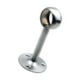 thumbnail image 1 of 2pcs Heavy Duty Curtain Rod Brackets Silver/Black Stainless Steel Holders Set, 1 of 11
