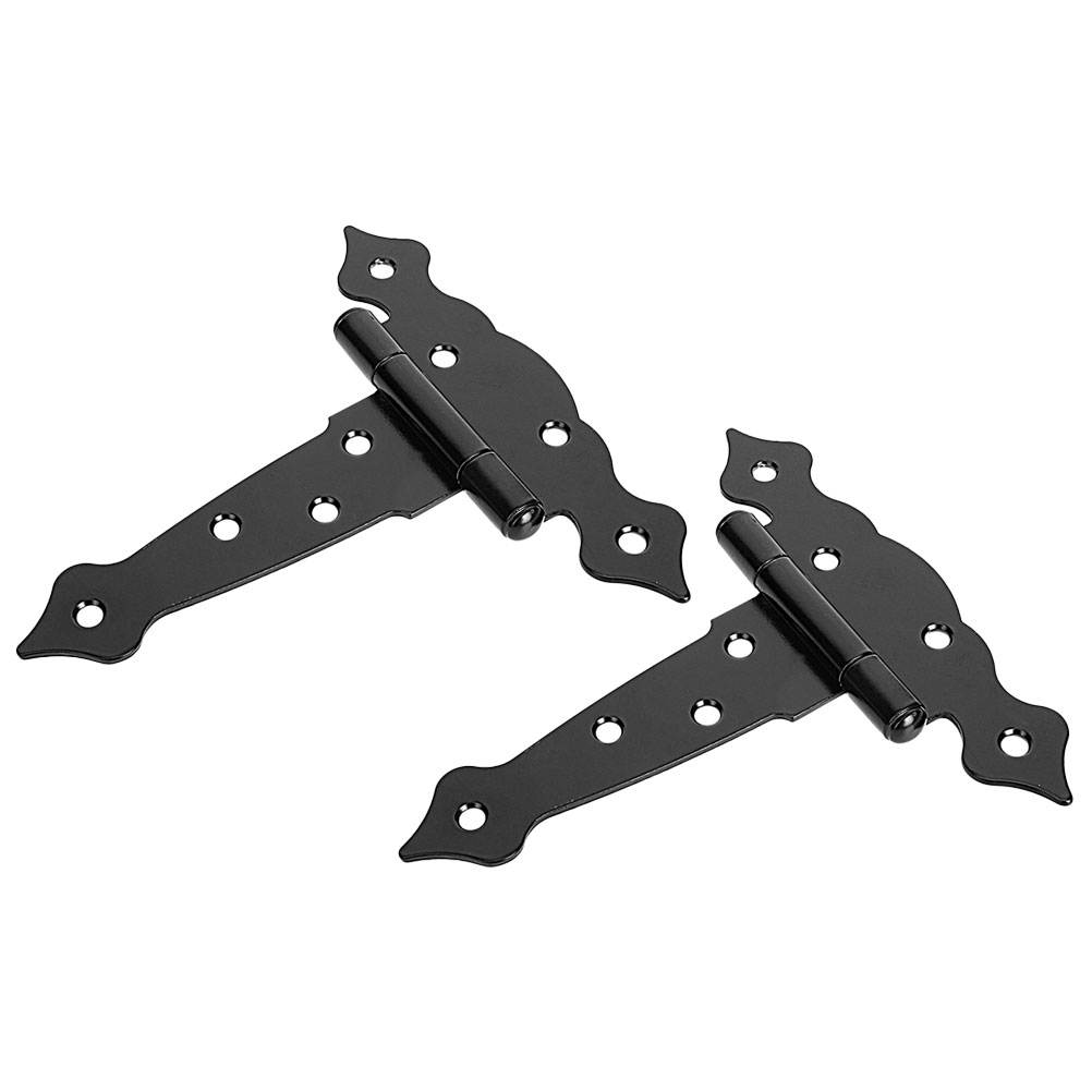 2pcs Heavy Duty Gate Hinges T Post Hinges Wooden Fences Barn Hinges for Doors (Screws Included