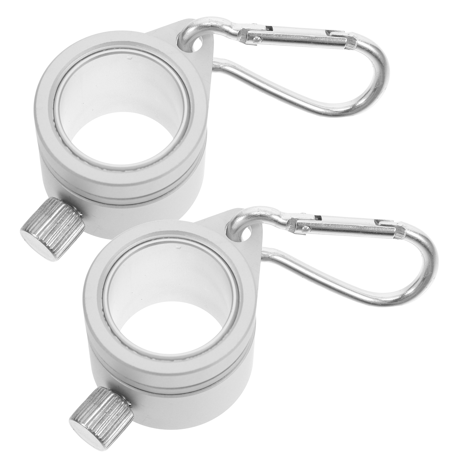 2pcs Metal Flag Pole Rings 360° Rotating Mounting Rings Anti Wrap for ...