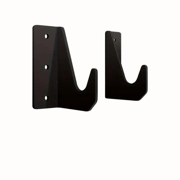 2pcs Heavy-Duty Metal Wall-Mounted Jack Hooks, Multi-Purpose Storage Hooks for Garage, Workshop, and Garden, Easy to Install, Space-Saving Design, Suitable for Gifting