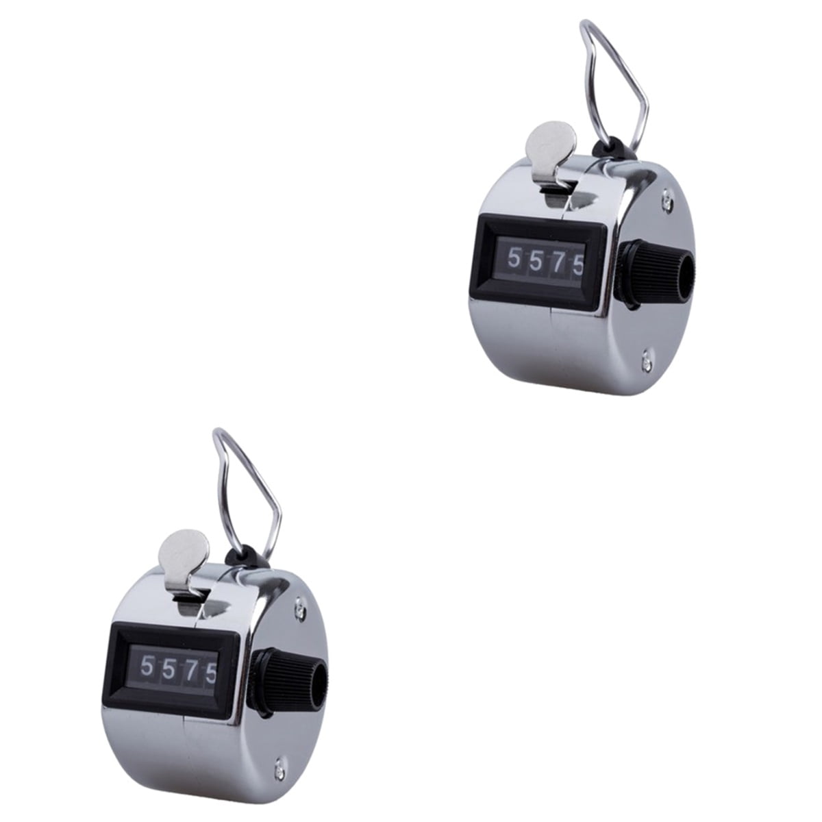 FUEENIRVA Fueenirva 4 Digit Hand Tally Counter, Plated Silver, Metal ...