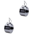 thumbnail image 1 of FUEENIRVA Silver 4 Digit Hand Tally, Metal, Compact, Easy to Operate, 2Pcs, 1 of 6