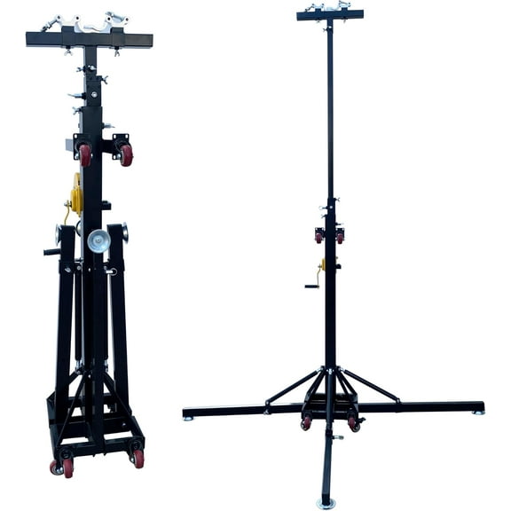 2pcs Heavy Duty Stage Lighting Crank Stands Tower Lifter Crank Light Stands Lighting Truss System 5.9-13.1 feet
