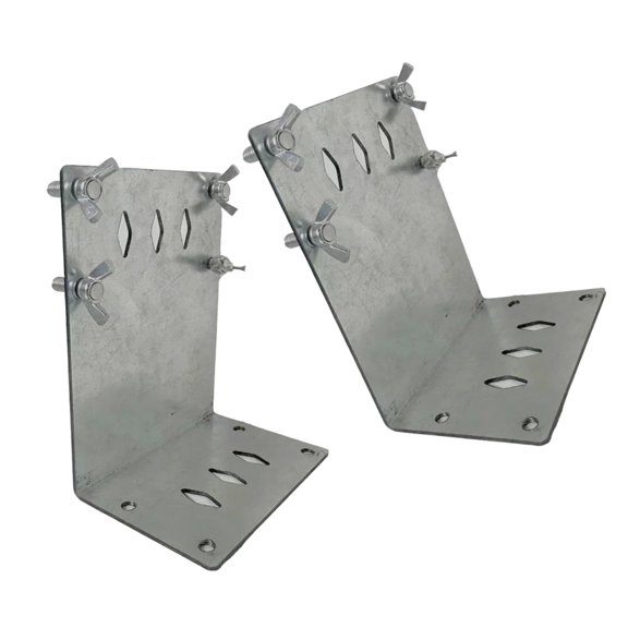 2pcs Heavy-Duty Steel Leveling Brackets Multifunctional Leveling Stand for Perfect Vertical & Horizontal Alignment Tasks