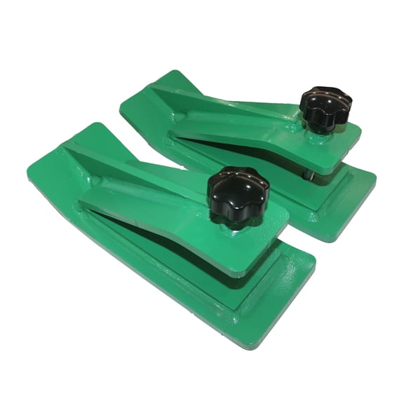 2pcs Heavy-Duty Steel Tractor Bucket Protector, 12" Ski Edge Protector for Snow Removal & Gravel Spreading