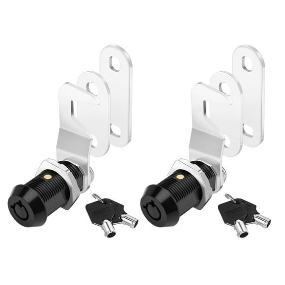 2pcs Heavy Duty Tubulars Cams Locks Keyed Alike Precisions Steel set for Easy Management Cabinet & Tool Box Securit