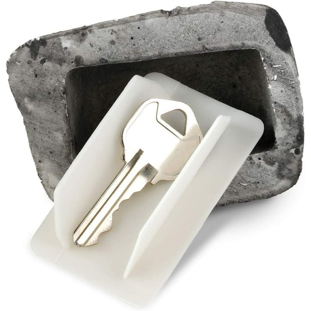 2pcs Hide a Key Outside Rock Looks Like a Real Rock Weatherproof Rock