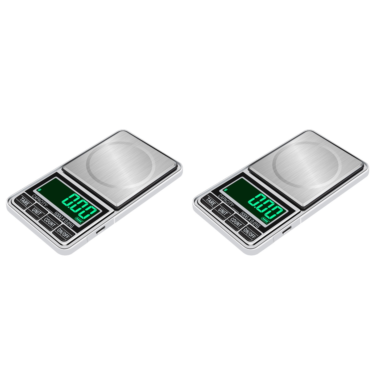 2pcs High Precision Electronic Scale Mini Digital Pocket Scales Weight ...