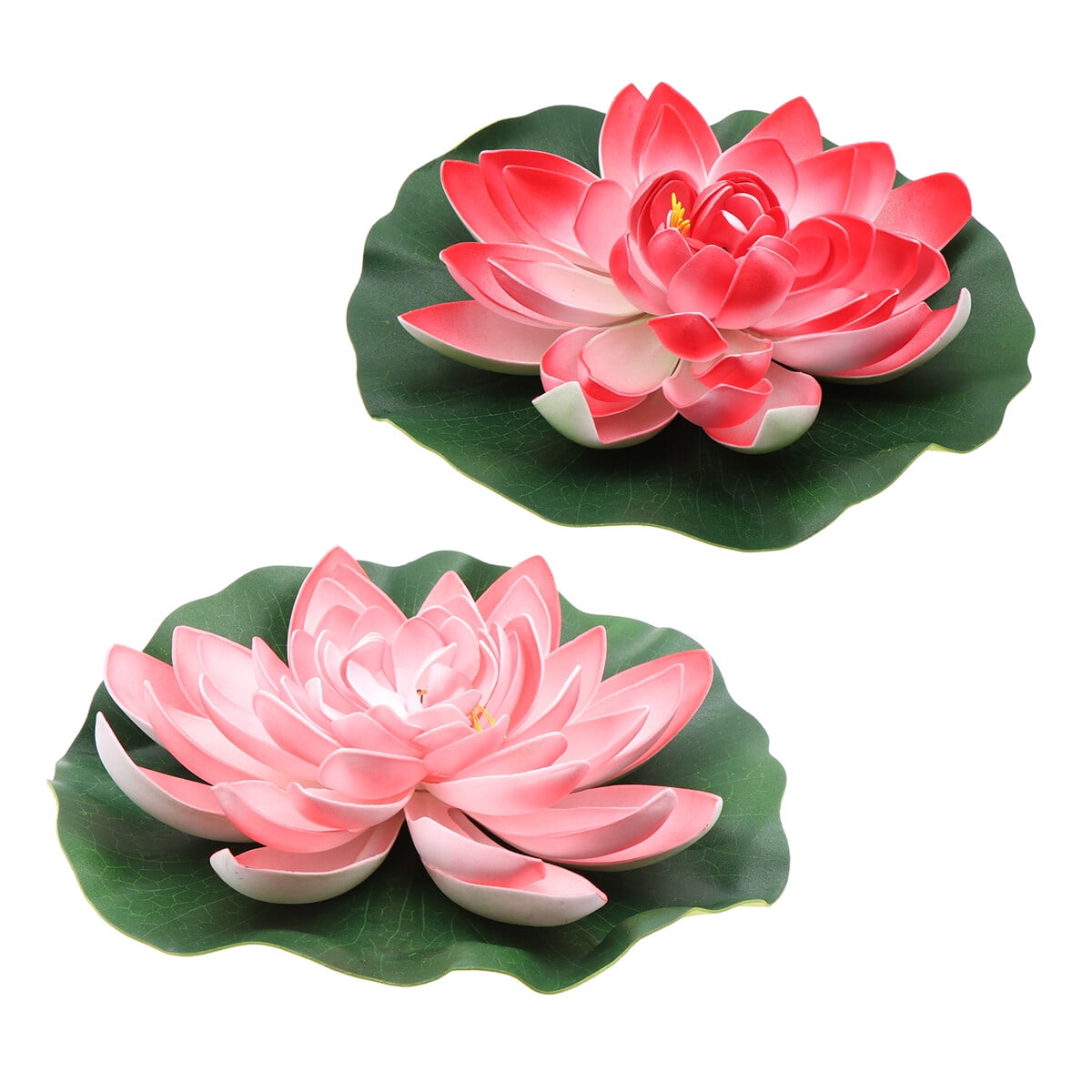 2pcs Highly Simulation Fake Lotusflower Pond Floated Lotusflower