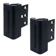 2pcs Home Security Door Lock with 8 Screws, Childproof Door Reinforcement Lock, for Inward Swinging Door, Upgrade Night Lock