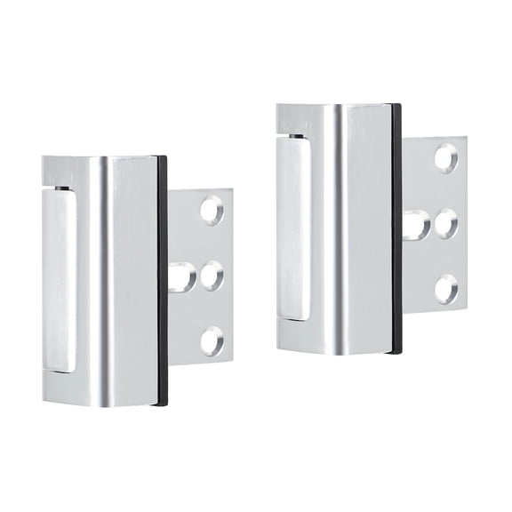 2pcs Home Security Door Reinforcement Lock Safety Door Lock Latch Inside Stopper High Security