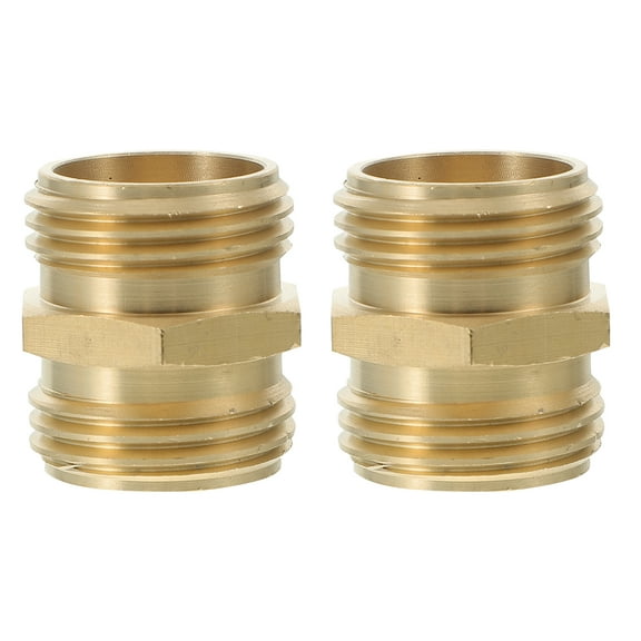 2pcs Hose Connector Male To Male Hose Adapter Faucet Adapter Water Fitting
