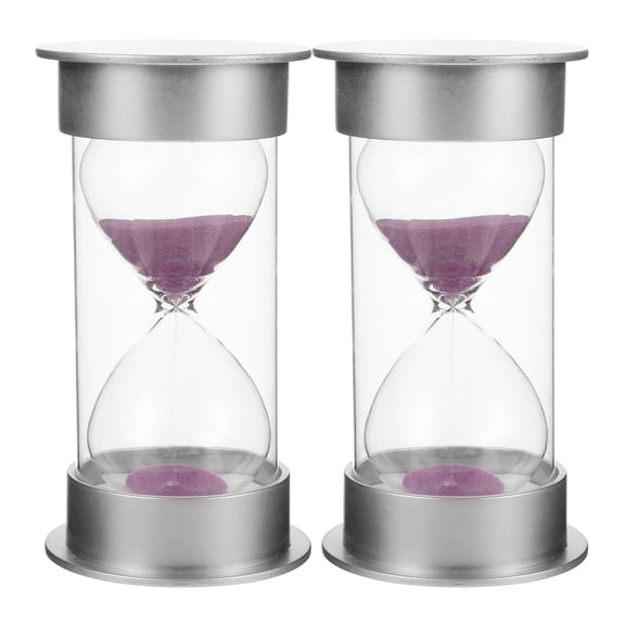 Set of 2 Decorative 20-Minute Sand Timers, Elegant Sand Clocks for Home, Office, and Study Room Decor