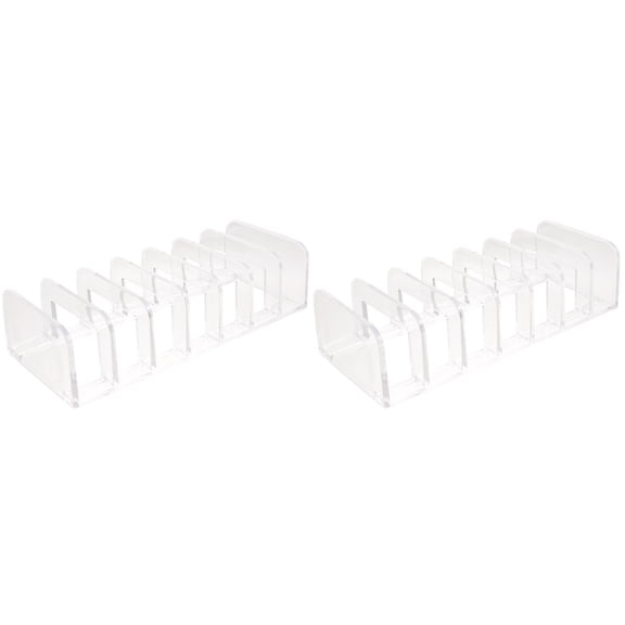 2pcs Household Cosmetics Organizer Makeup Pallet Organizer Divided Makeup Pallet Storage Container