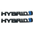 thumbnail image 1 of 2pcs Hybrid Emblem, 3D Metal Logo Letters Badge, Car Side Mudguard Rear Trunk Emblem Decals, 1 of 6