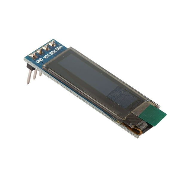 2pcs IIC I2C 0.91" 128x32 White OLED LCD Display Module DC 3.3V 5V