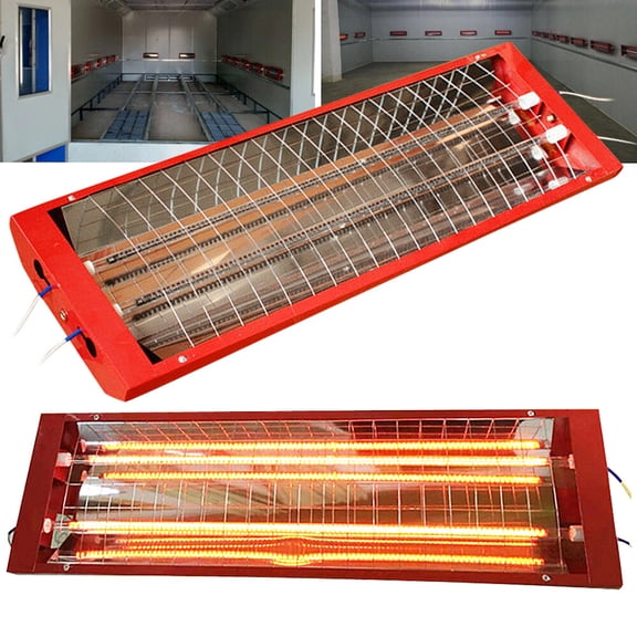 2pcs IR Paint-Baking Lamp, Flexible Angle, 2000W Paint Baking Lights for Furniture Local Drying 110V
