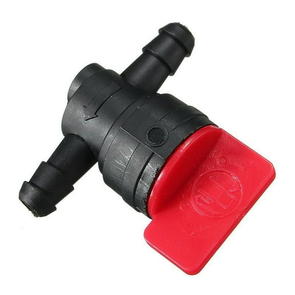 2pcs In Line Shut Off Valves for Small Engines Straight Fuel Gas Cut Off Valves with Hose Clamps Fits 1/4\" Fuel Line